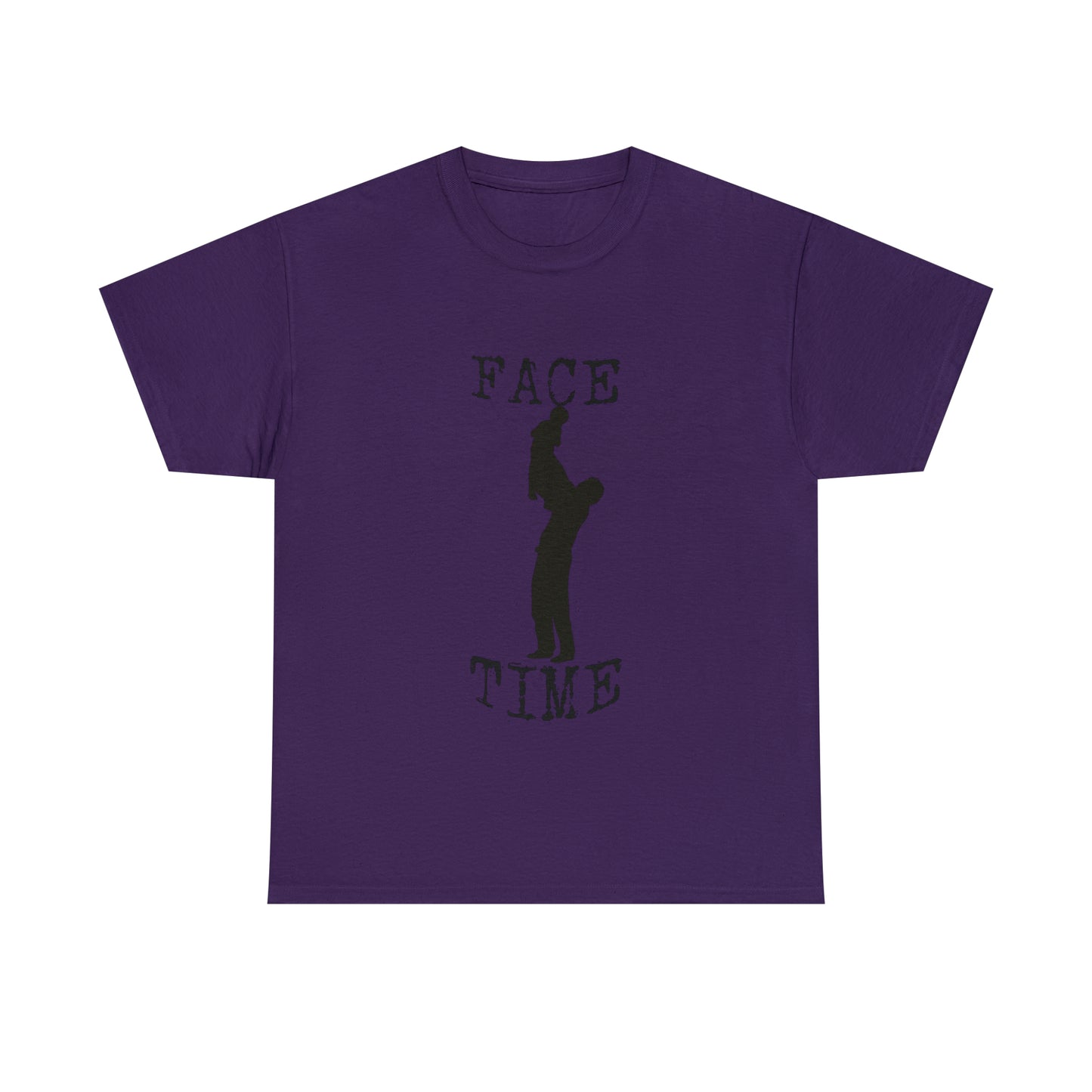 BLACK LETTER FACE TIME T-SHIRT
