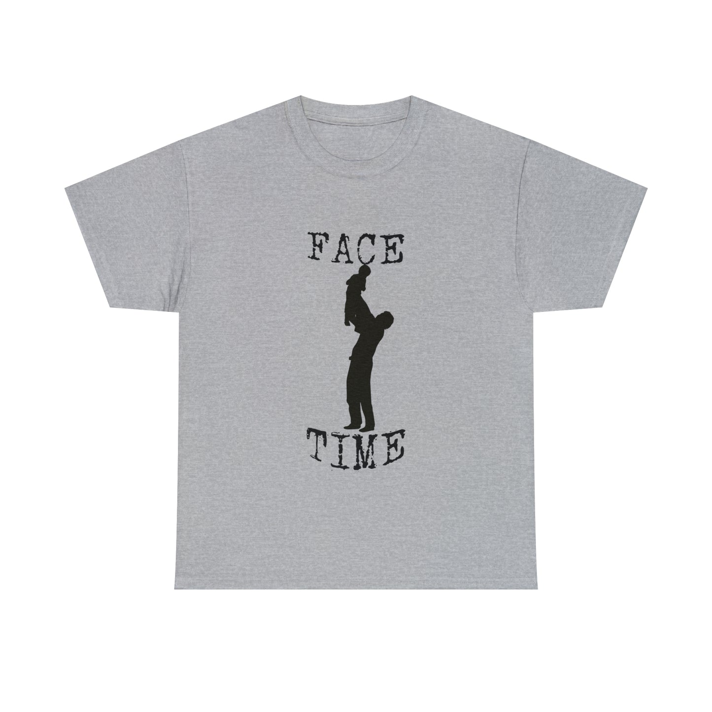 BLACK LETTER FACE TIME T-SHIRT