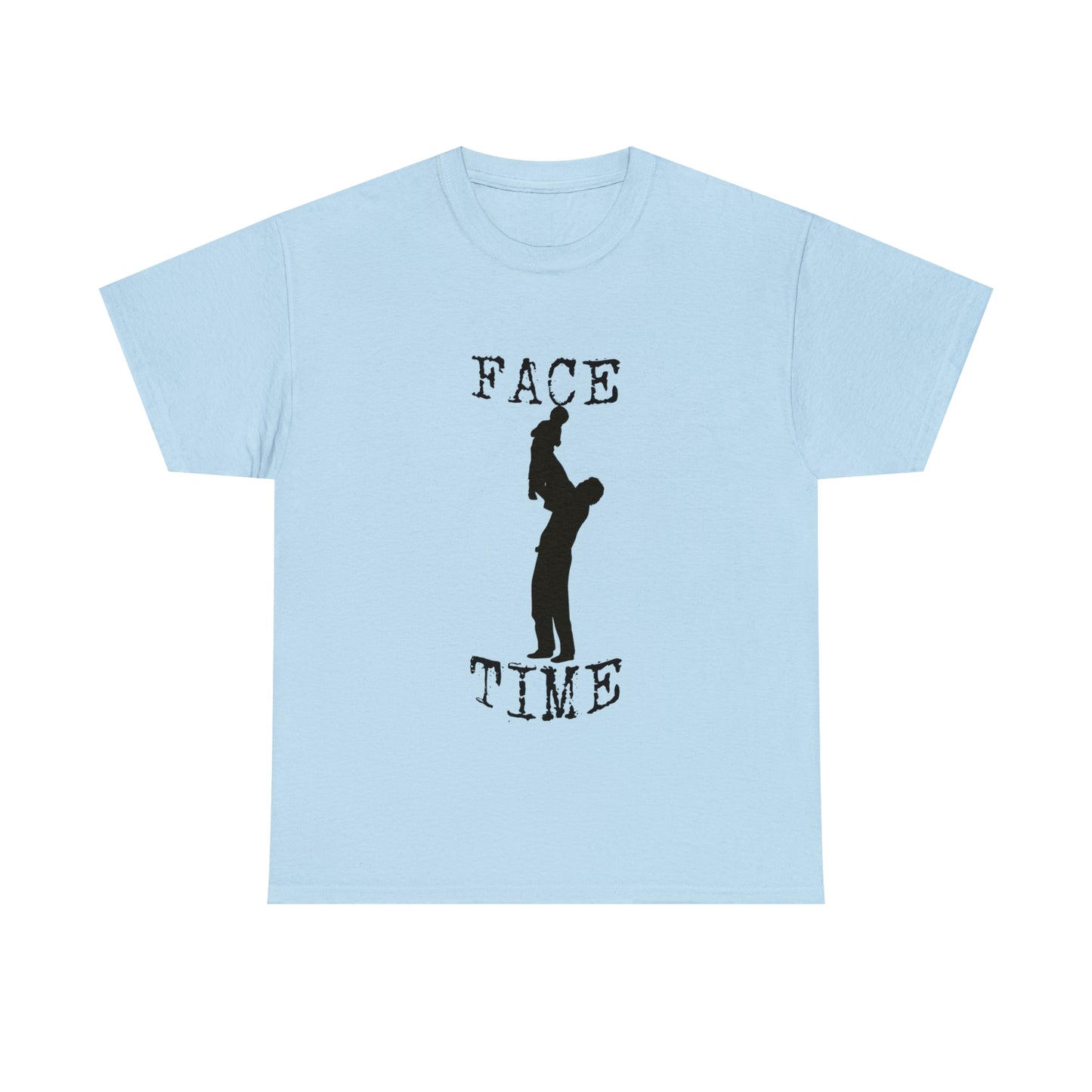 BLACK LETTER FACE TIME T-SHIRT