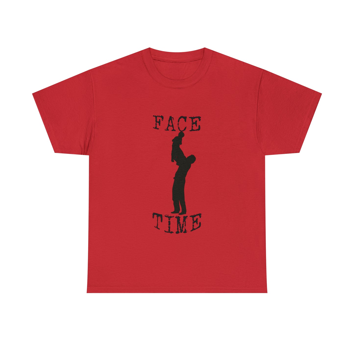 BLACK LETTER FACE TIME T-SHIRT