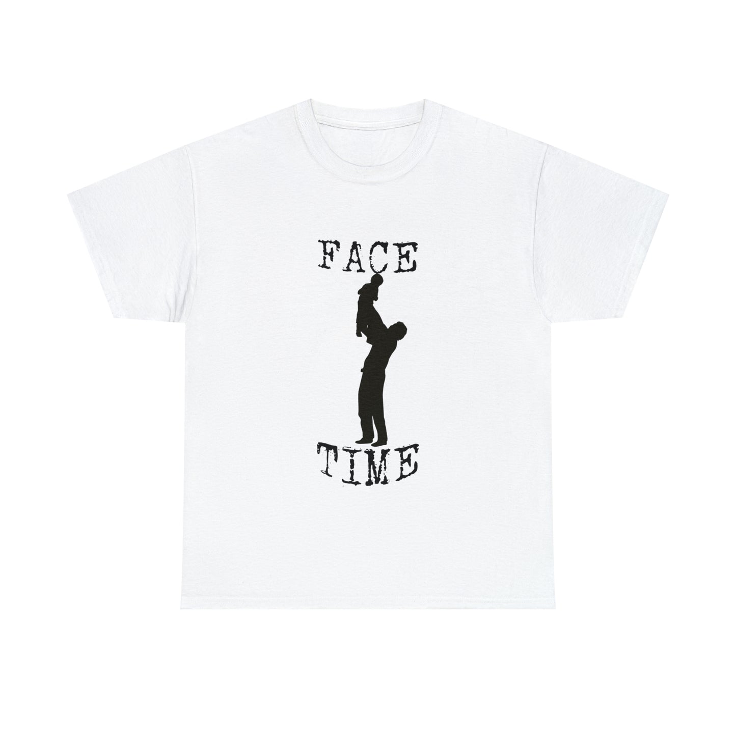 BLACK LETTER FACE TIME T-SHIRT