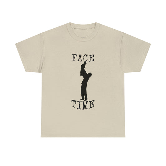 BLACK LETTER FACE TIME T-SHIRT