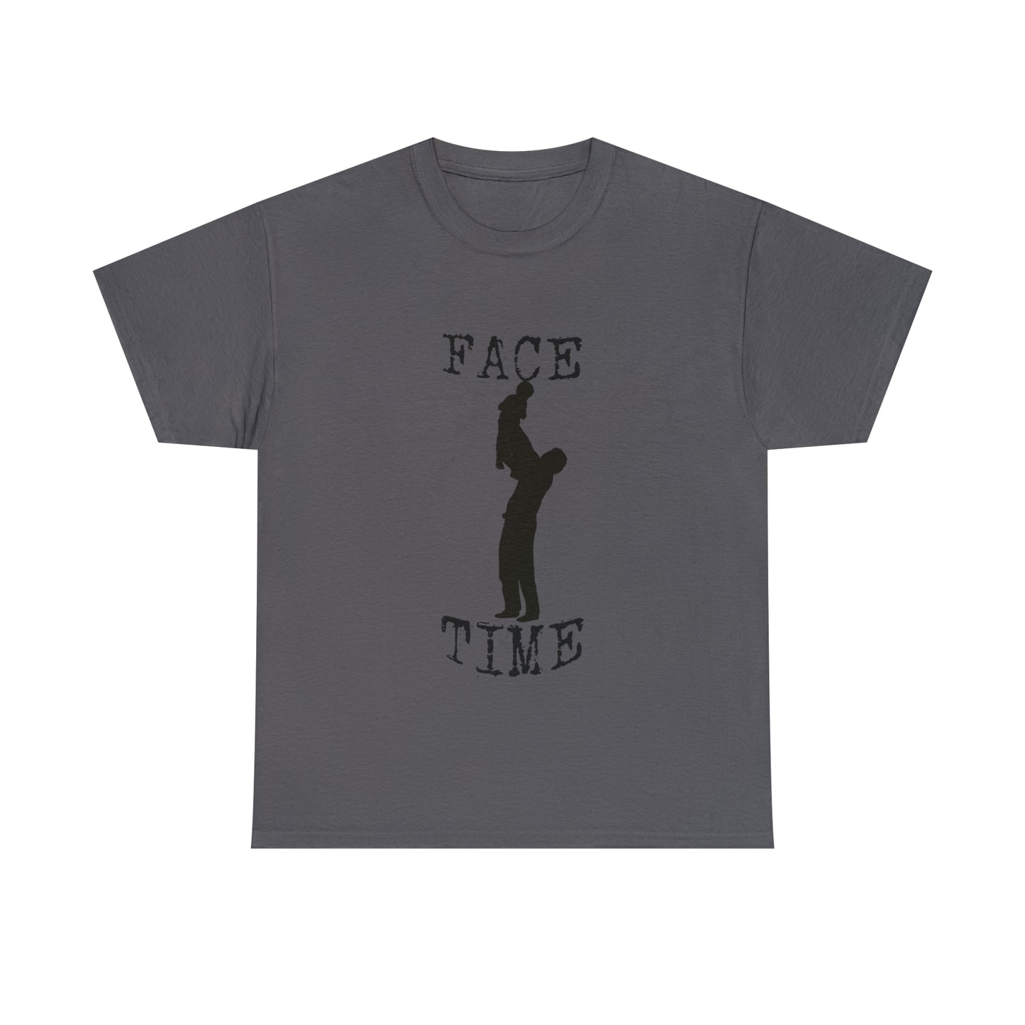 BLACK LETTER FACE TIME T-SHIRT